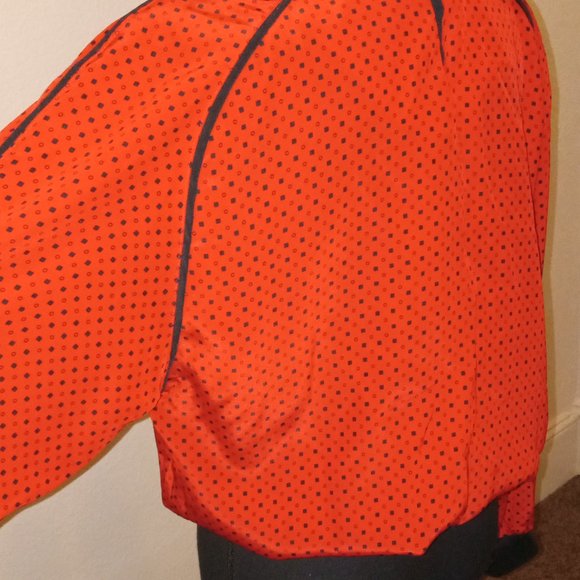 Koret apple red long sleeve art deco top - Picture 2 of 10